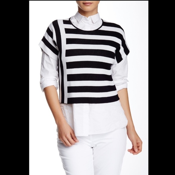 [Theory] Seblyn B Stripe Top - Picture 7 of 7